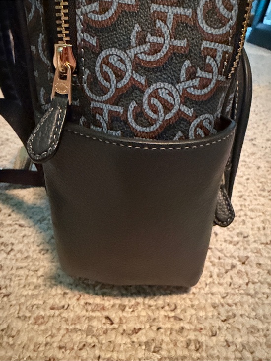 Coach Navy Blue Signature Monogram Mini Backpack main image 11